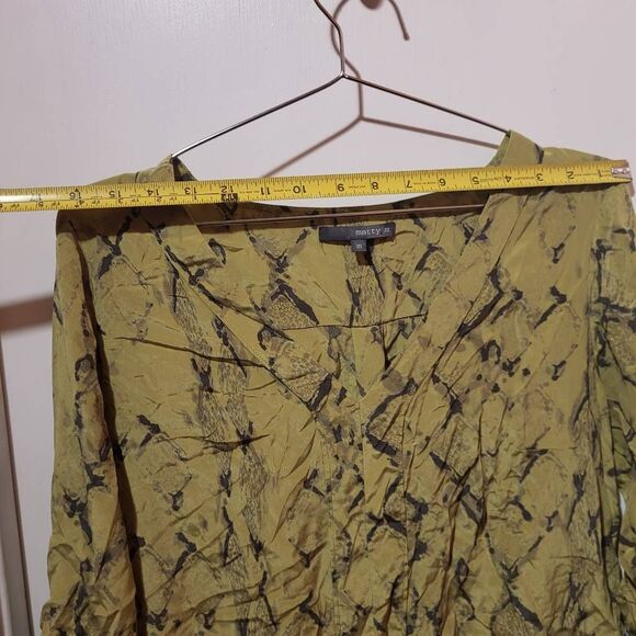 100% Silk Matty M Snakeskin Shirt - Size M - Picture 7 of 9